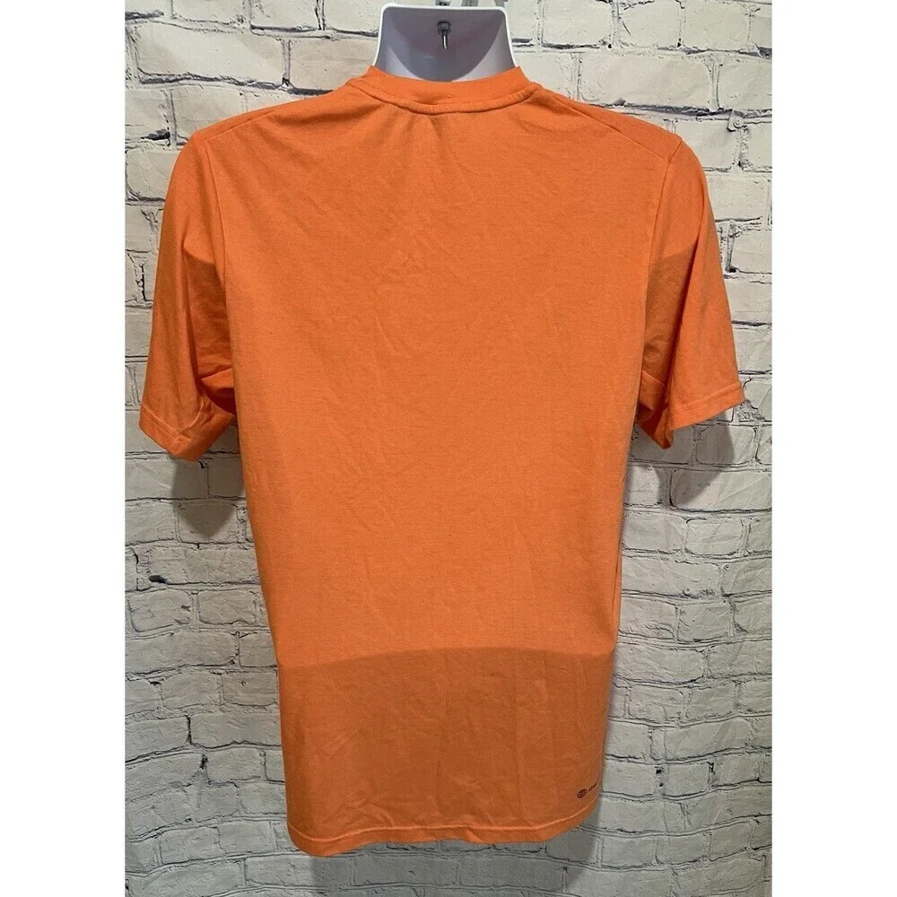 Adidas Logo T-Shirt Mens Orange Medium